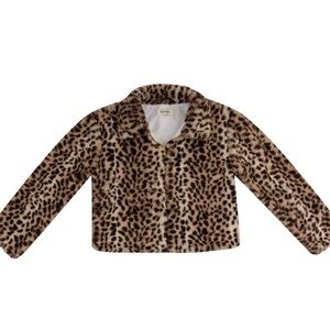 Fashion Nova Leopard Print Kids Jacket